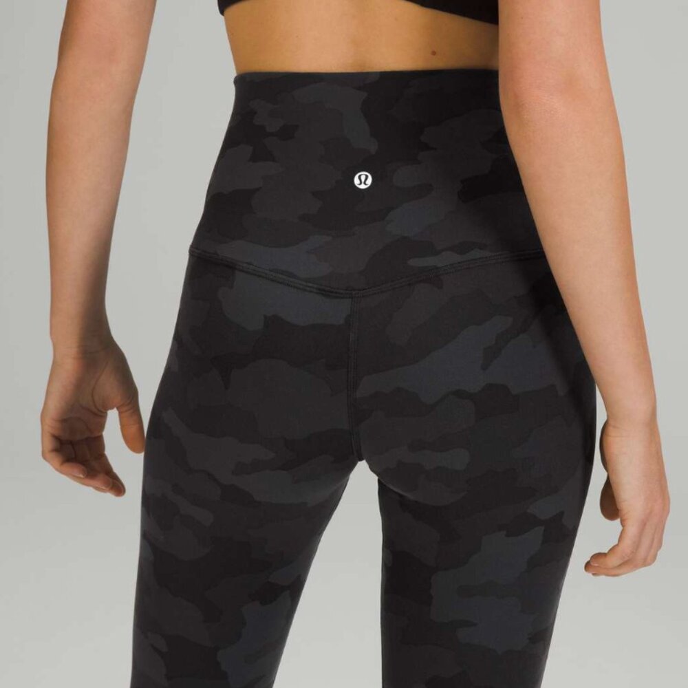 Lululemon Align Super-High-Rise Crop 21" Heritage 365 Camo Deep Coal Multi